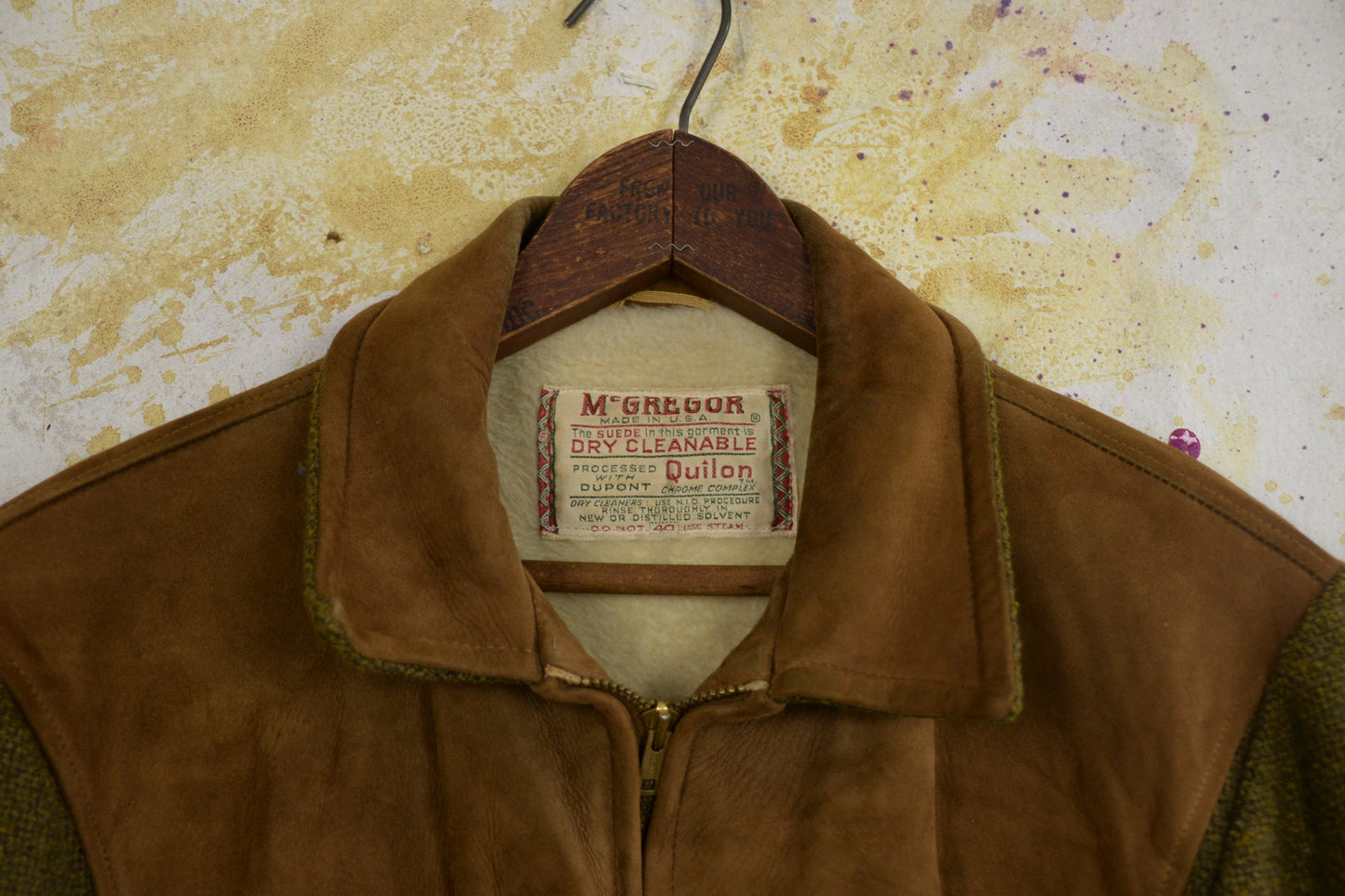 1960's McGregor Wool and Suede Leather combination Jacket