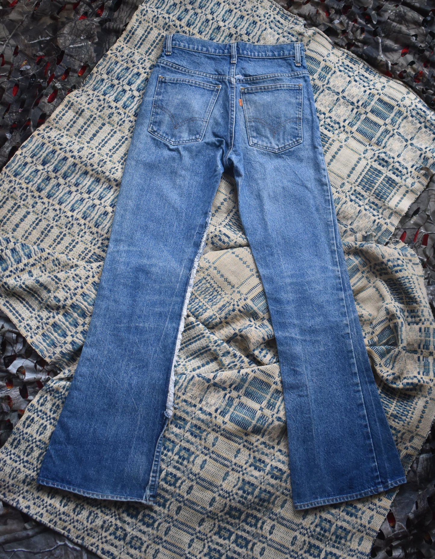 1970's Orange tab LEVIS bellbottoms