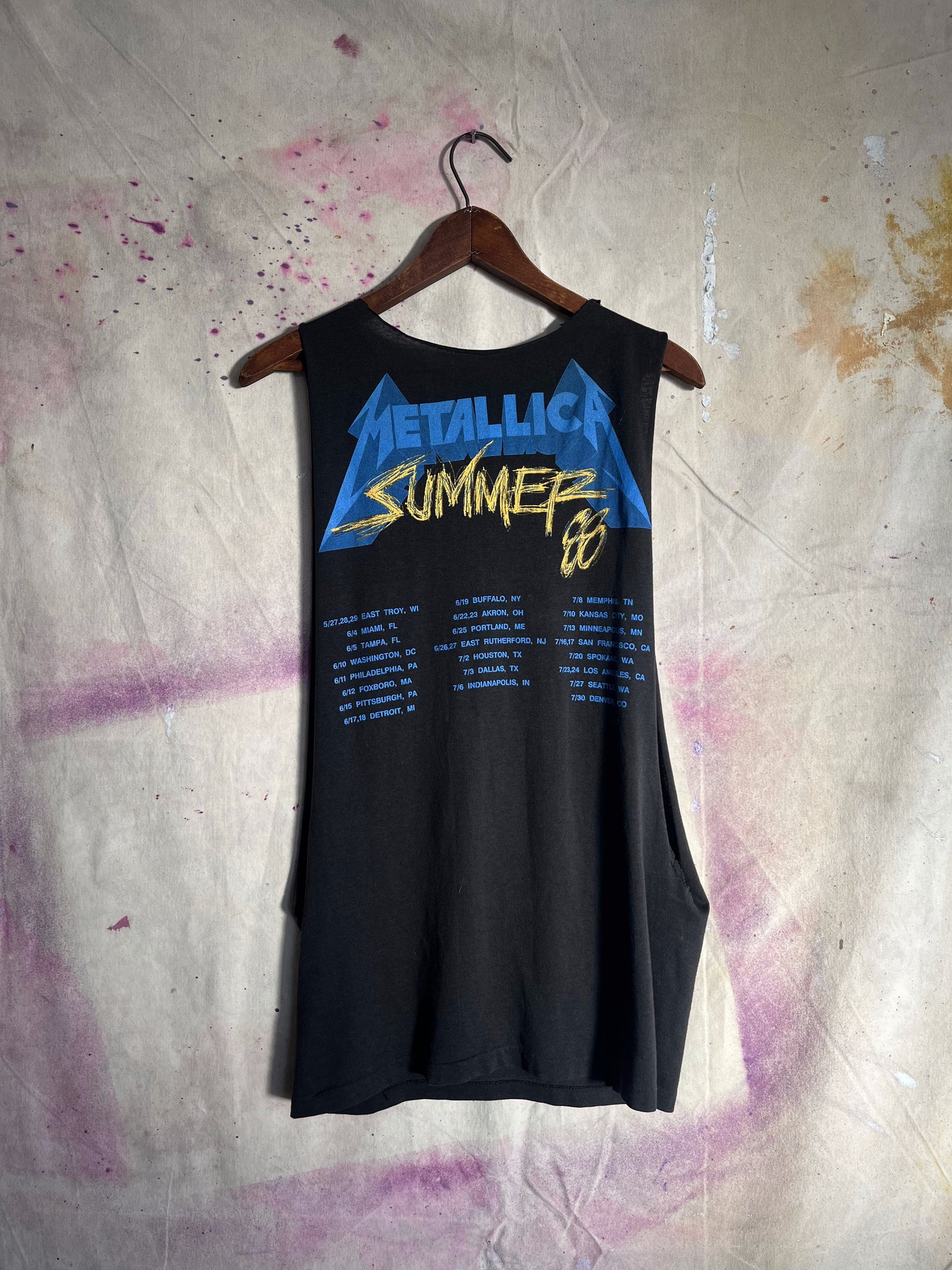 Summer of 1988 Metallica TANK TOP